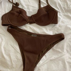 Brown Bikini Set